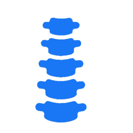 Blue icon of a pregnant person holding their belly with the letter M in the background representing maternity care; the tone is caring and supportive